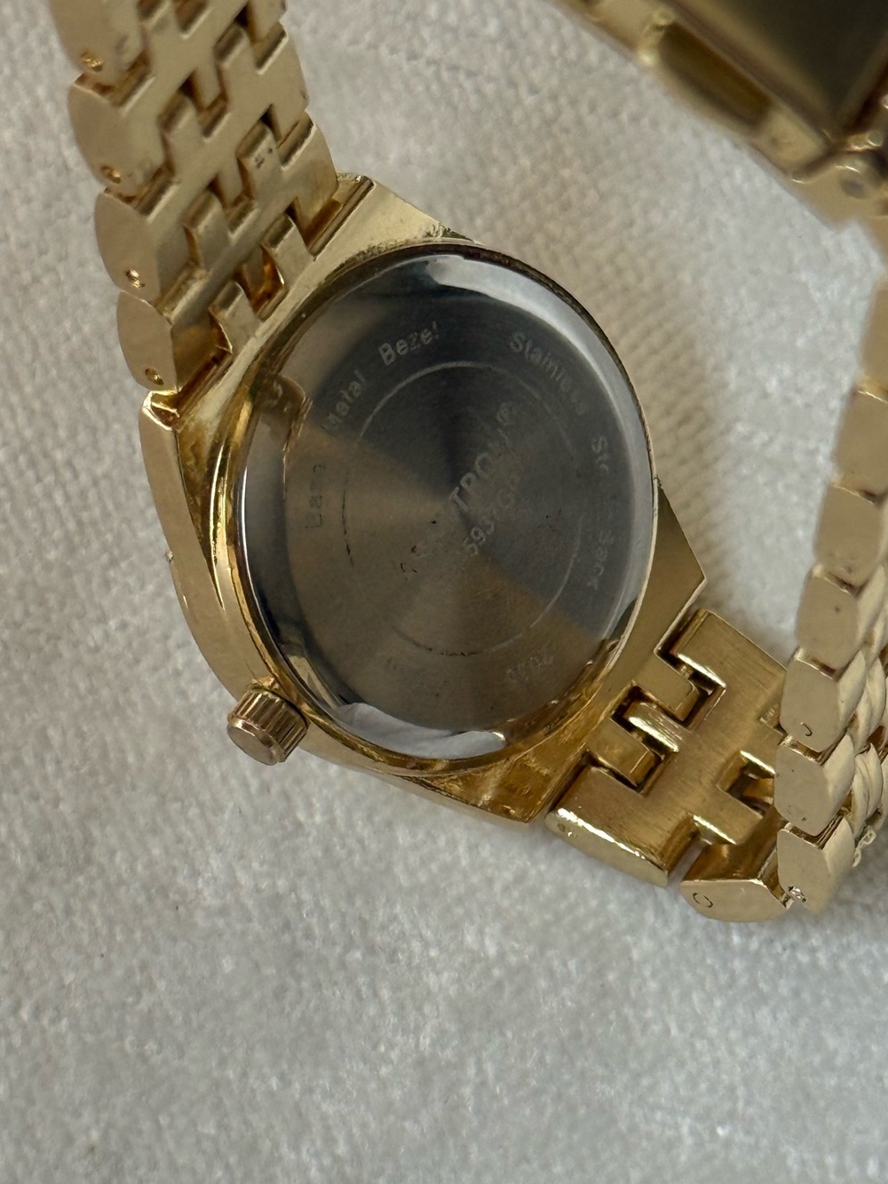 Armitron Gold-tone Watch with White Dial - Picture 5 of 10